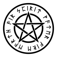 Wiccan White Pentagram