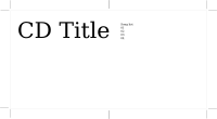 CD jacket template