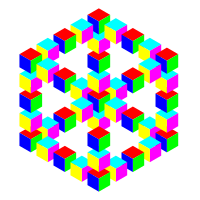 impossible hexagon cube