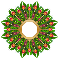 Peacock Feather Wreath