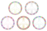 Peace Symbol - Pastels