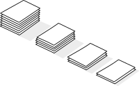 piles of paper / piles de papier
