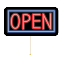 Open Neon Sign