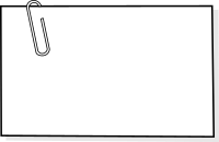 Note with paperclip / note avec trombonne