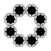 octogons and octograms in circles!