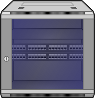 Wall-mounted Network Rack