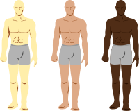 Siluetas personajes masculinos