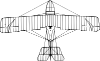 Grigorovich M-5 aircraft (top view)