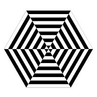 hexagon zebra pizza