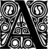 Peter Behrens Alphabet 1908 (A)