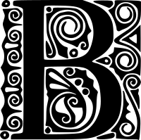 Peter Behrens Alphabet 1908 (B)