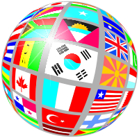 globe of flags