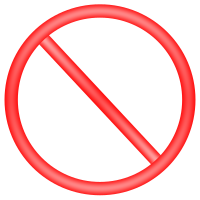 Forbiden sign. SeÃ±al de prohibido.