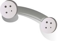 phone handset grey