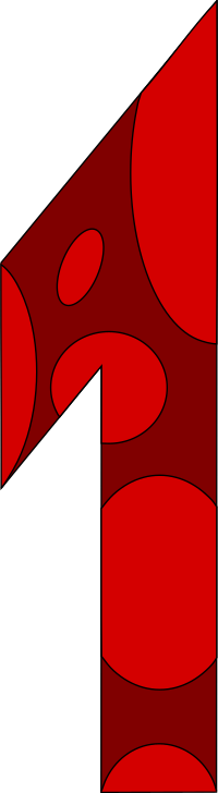 Number 1 as Pattern