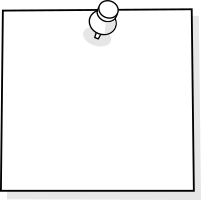 Note with thumbtack 