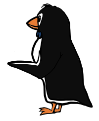 Pointing Penguin