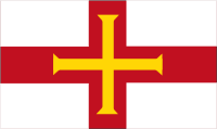 Flag of UK Guernsey
