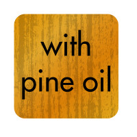 "With Pine Oil" Sticker