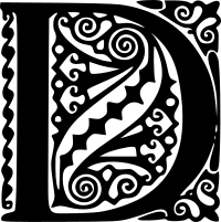 Peter Behrens Alphabet 1908 (D)