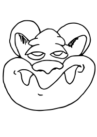 Cartoon head 19