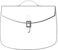 Outline briefcase