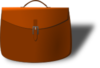 Leather briefcase 