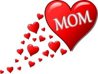 Mother's day heart with small hearts track