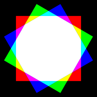 dodecagon color mixing