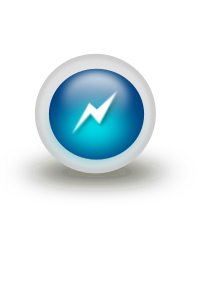 Blue web button
