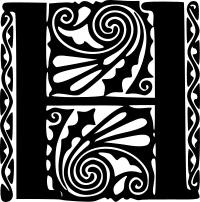 Peter Behrens Alphabet 1908 (H)