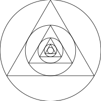Circles and Triangles nested