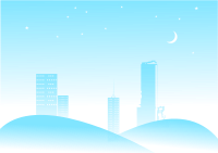 Night Cityscape Blue