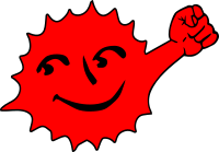 Antiatomsonne mit Faust