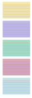 Colored index cards