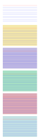 Colored and white index cards