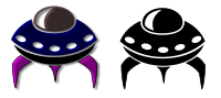 Alien Spaceship Icon