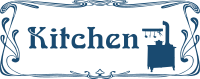 Kitchen door sign