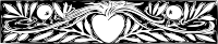 heart and branches border
