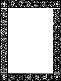 Frame, mono-colored, 3:4