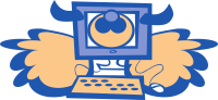 Angel Cow Computer with wings