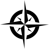 Compass Rose B&W
