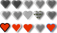 15 hearts
