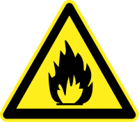 Fire Hazard Warning Sign