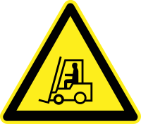 Signs Hazard Warning - lift trucks
