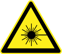 Laser Beam Warning Sign