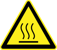 Burn Hazard / Hot Surface Warning Sign