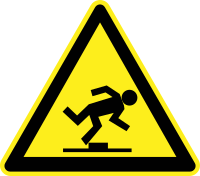 Trip Hazard Warning Sign