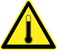 Temperature Warning Sign