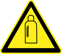Gas Cylinders Warning Sign